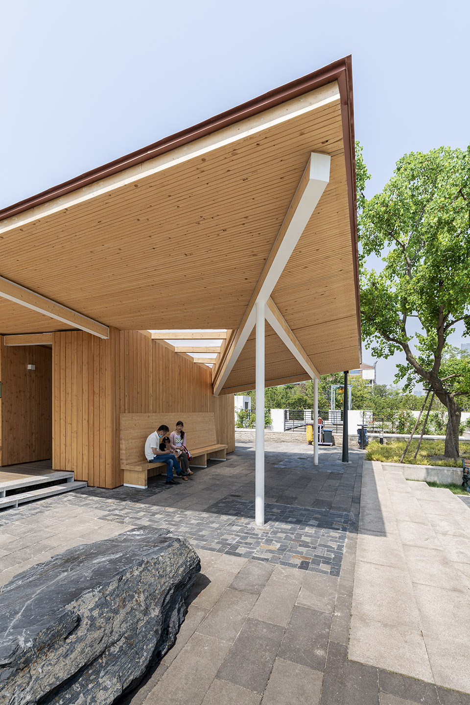 river view service kiosk east bund shanghai by atelier z