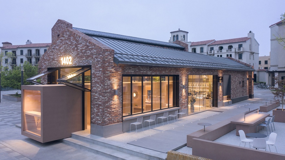 1402 coffee shop in aranya china by b l u e architecture studio