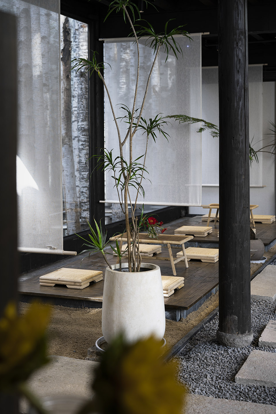 metal hands coffee renovation china by daga architects