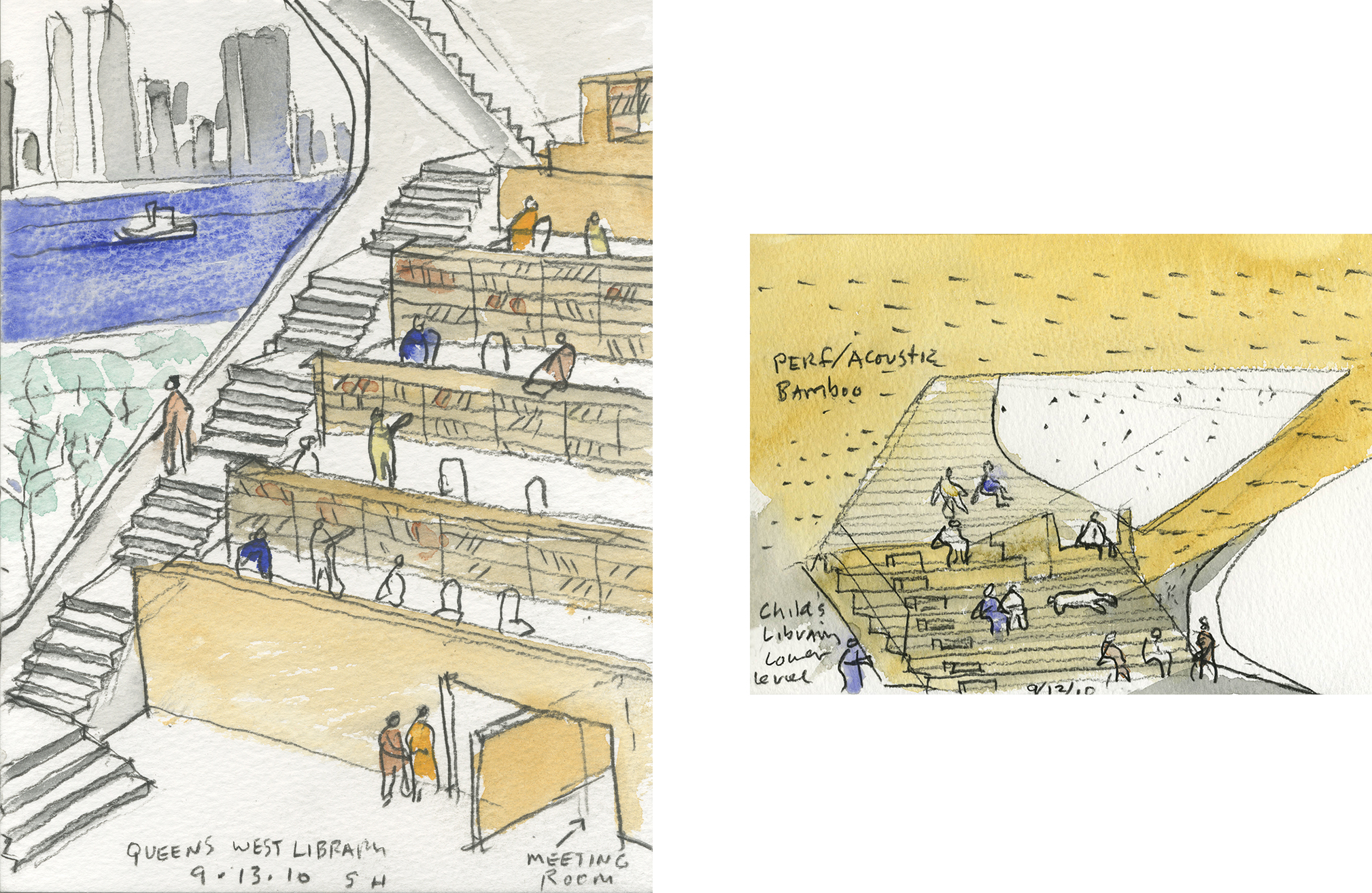 hunters point library queens by steven holl architects副本