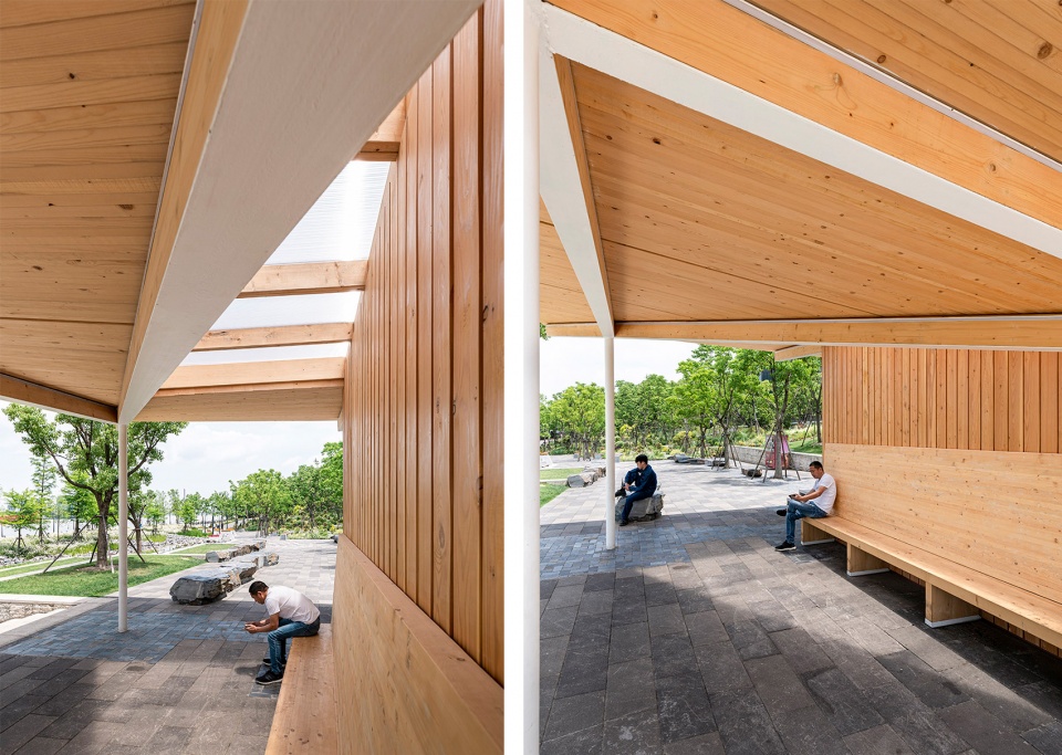 river view service kiosk east bund shanghai by atelier z