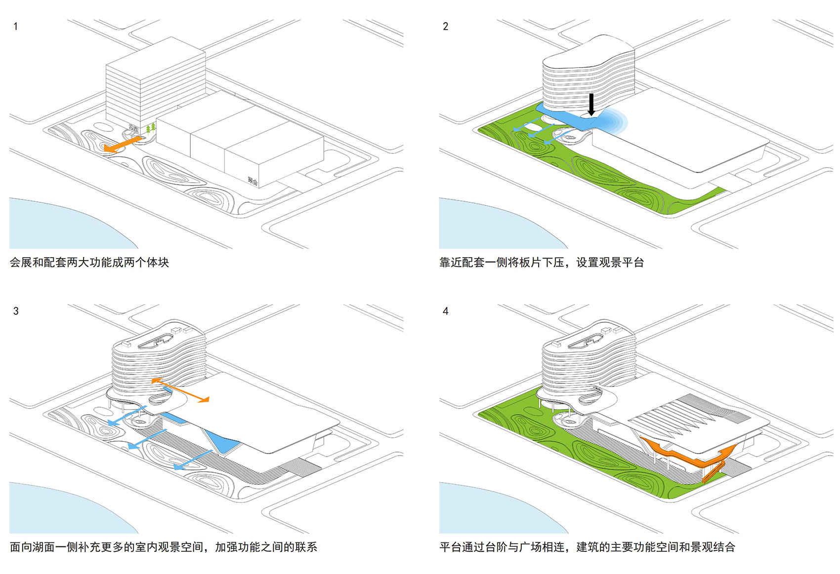 lukou airport new town comprehensive cultural center china by seu archua group