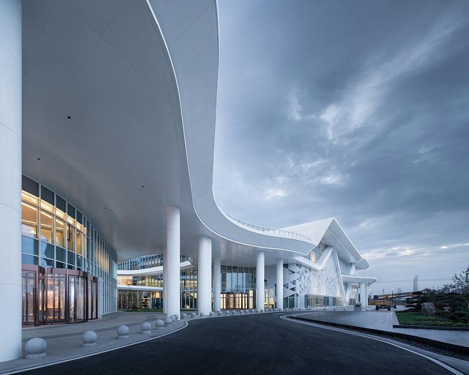 lukou airport new town comprehensive cultural center china by seu archua group