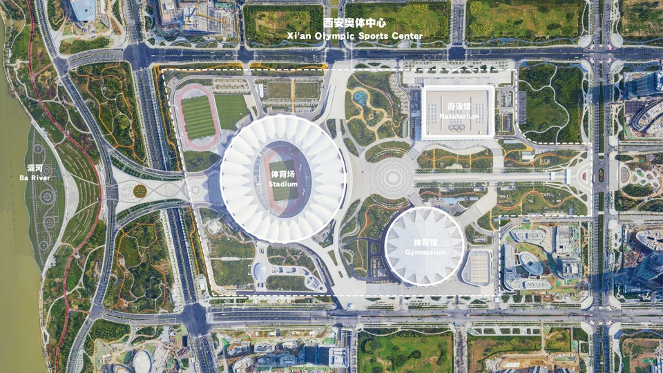 Landscape of Xi’an Olympic Sports Center ADEA