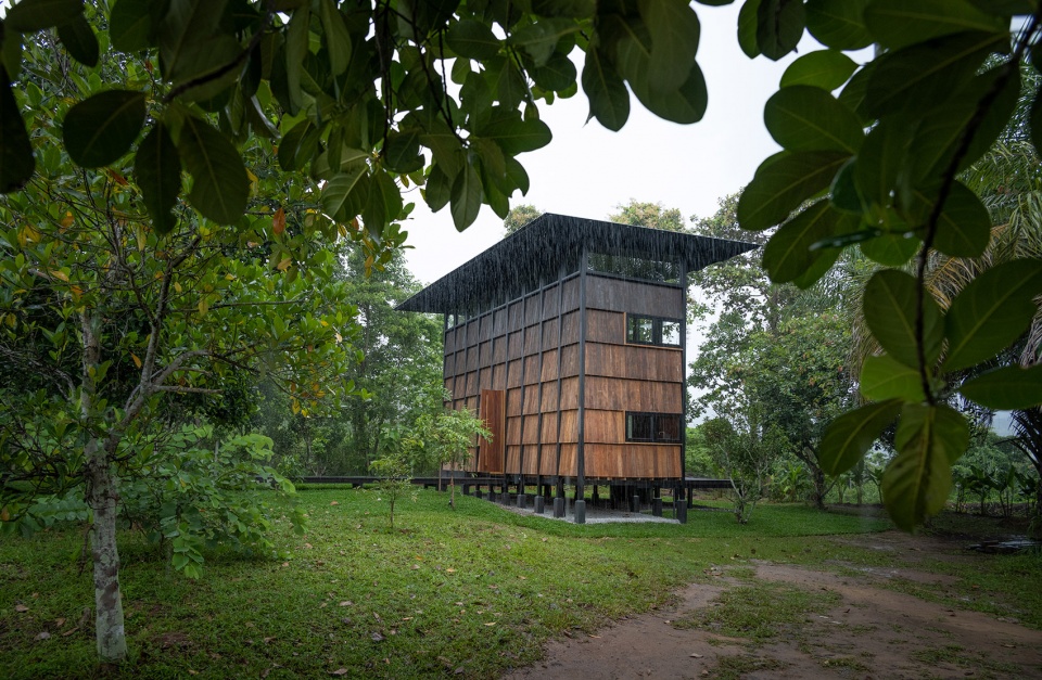 Wood and Mountain–Cabin of human by Sher Maker