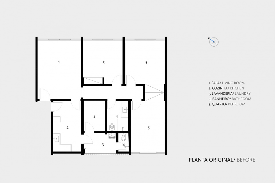 rosa apartment by coda arquitectos