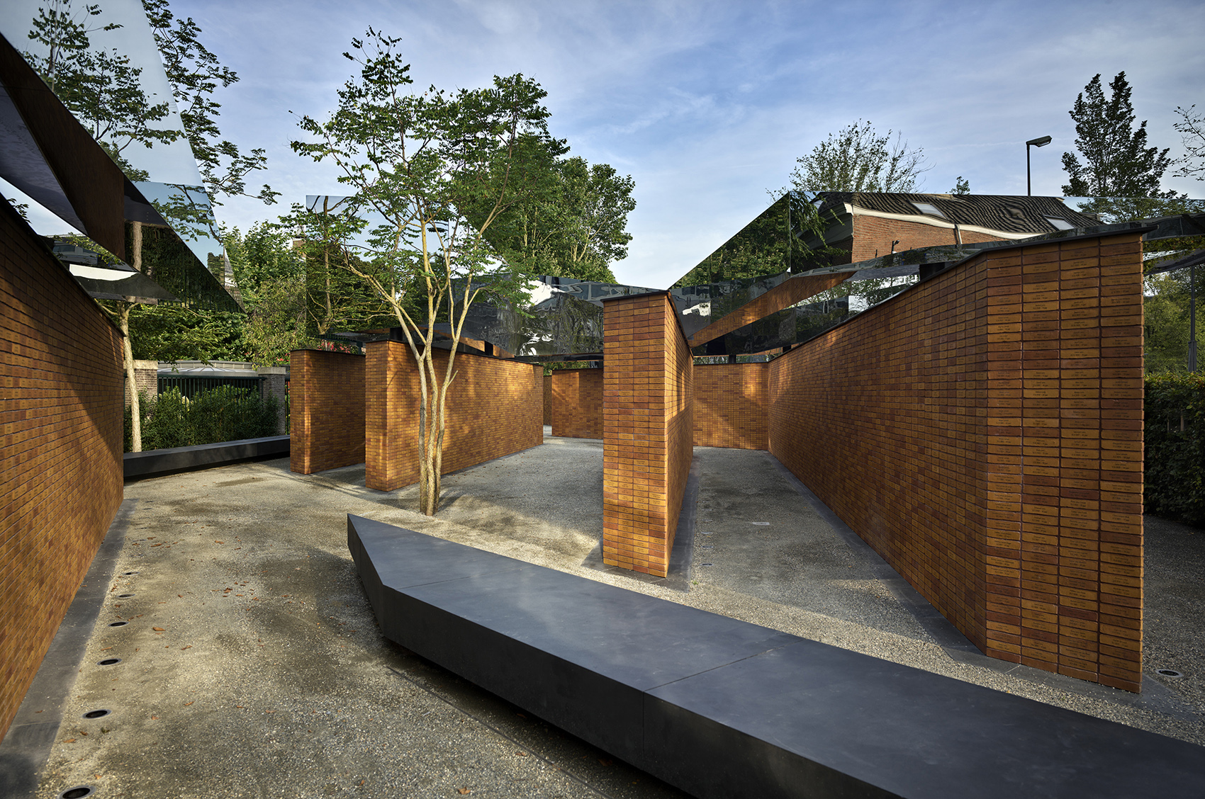 national holocaust names memorial by studio libeskind
