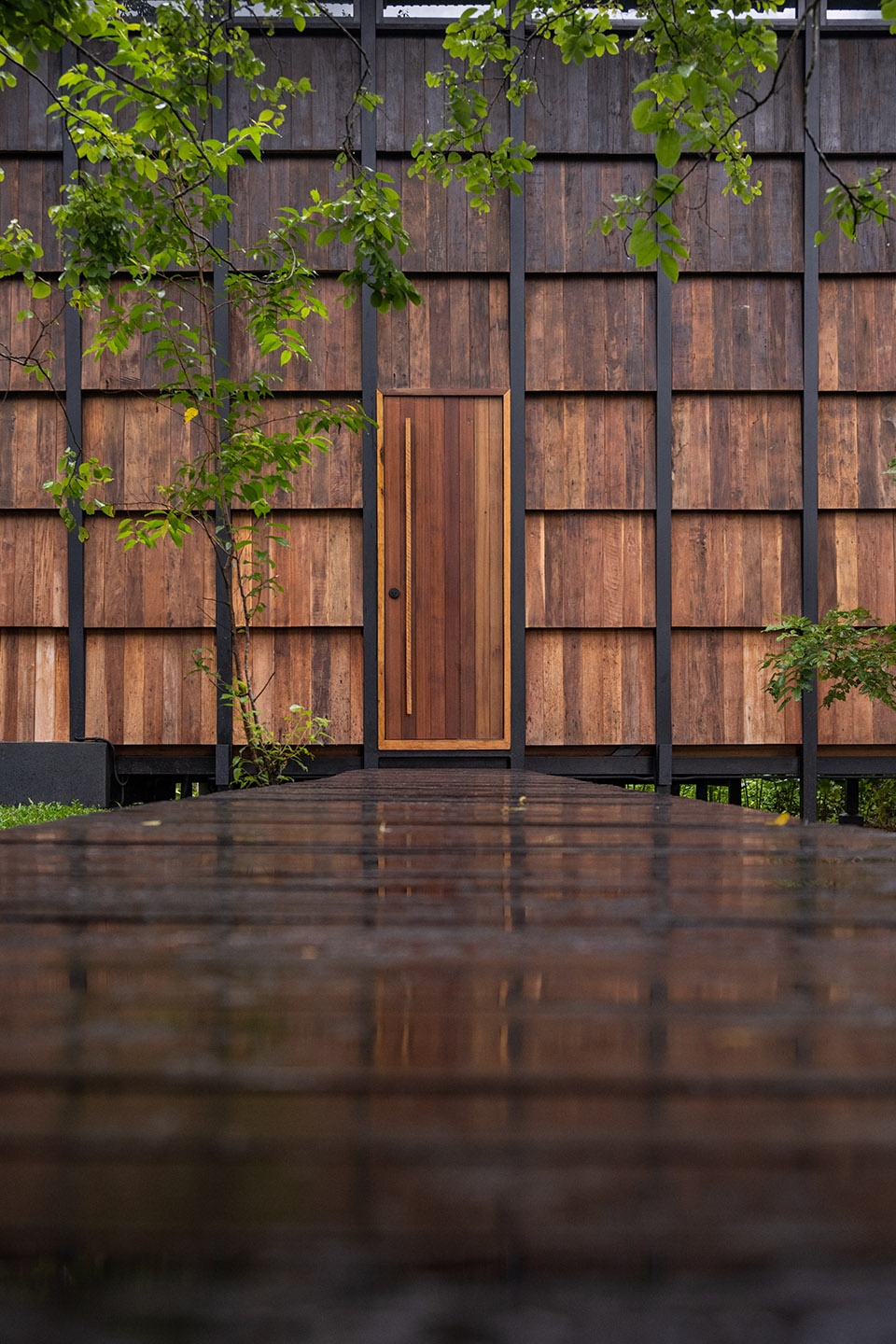 Wood and Mountain–Cabin of human by Sher Maker