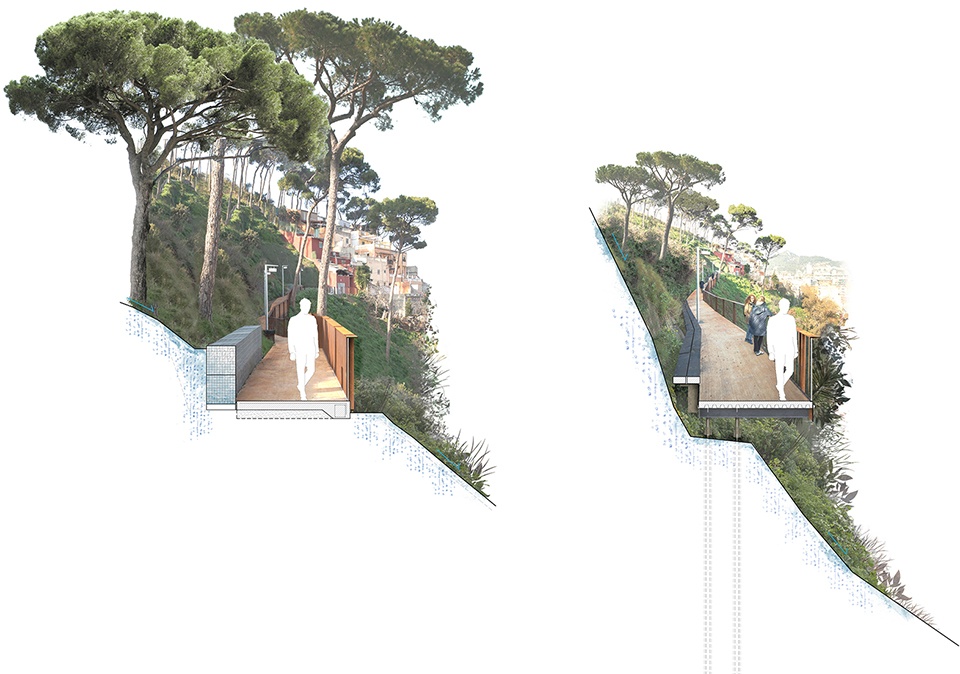 pedestrian connection between barcelona and montcada i reixac by batlleiroig