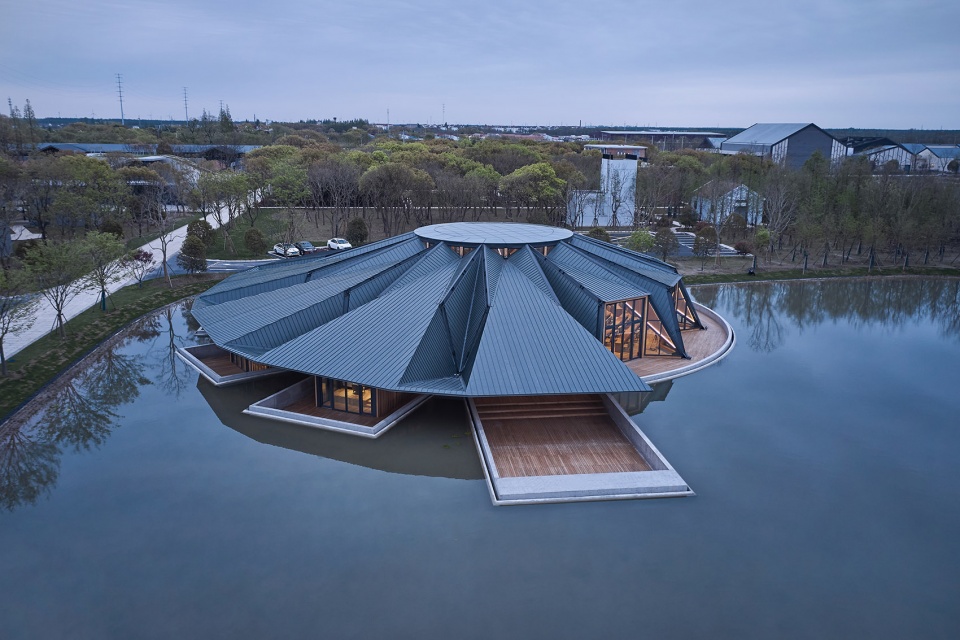 dongfeng parlor water exhibition center china by tjad original design studio
