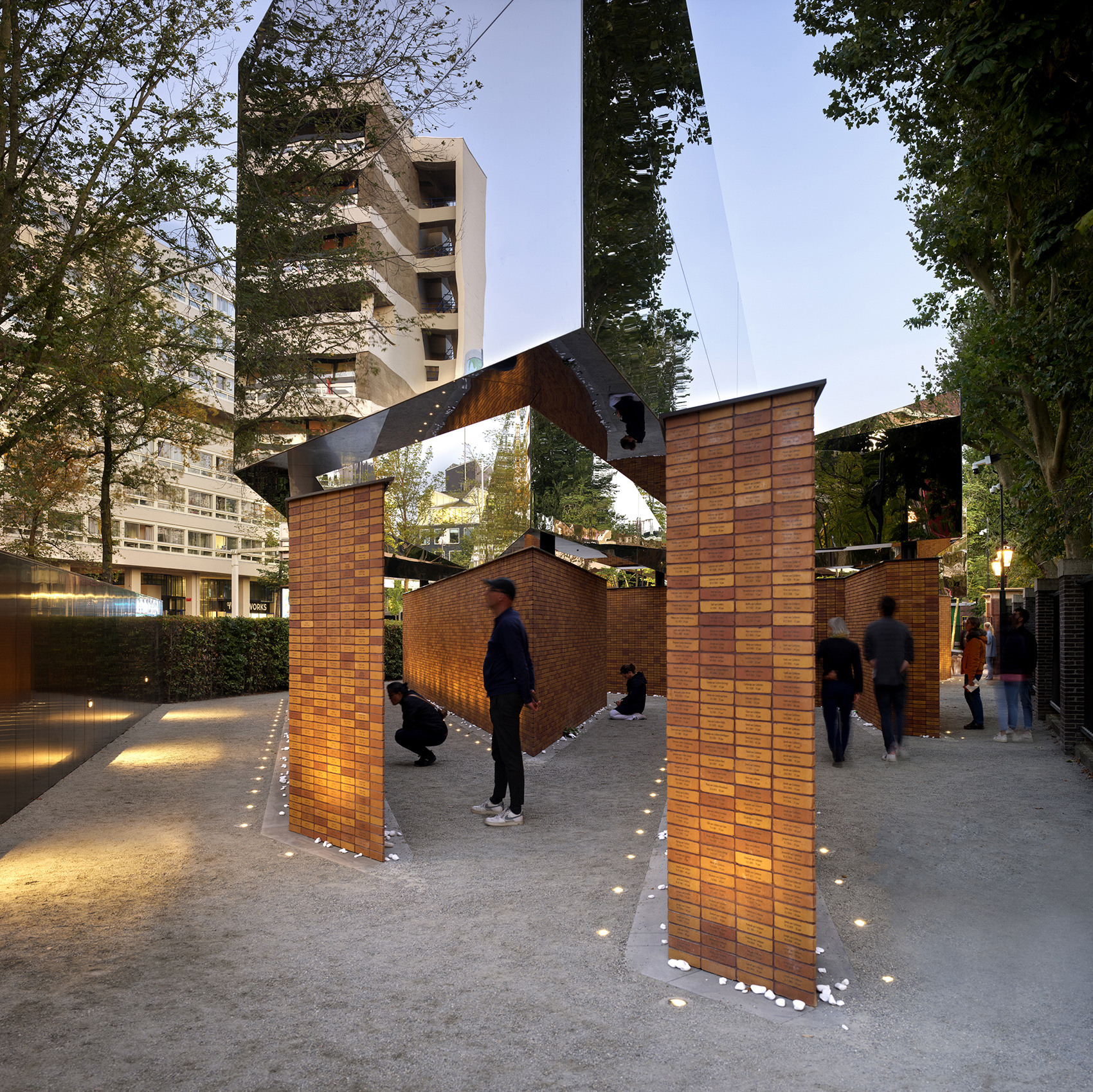 national holocaust names memorial by studio libeskind