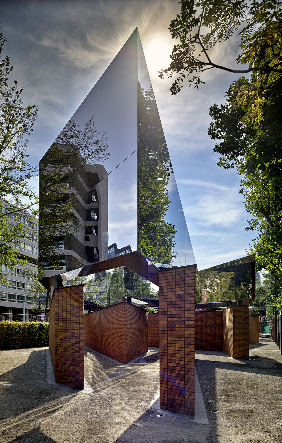 national holocaust names memorial by studio libeskind