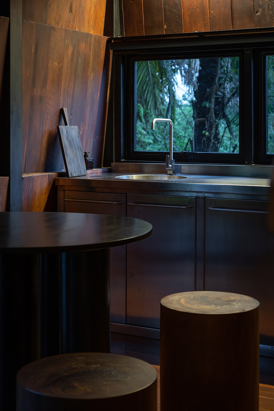 Wood and Mountain–Cabin of human by Sher Maker