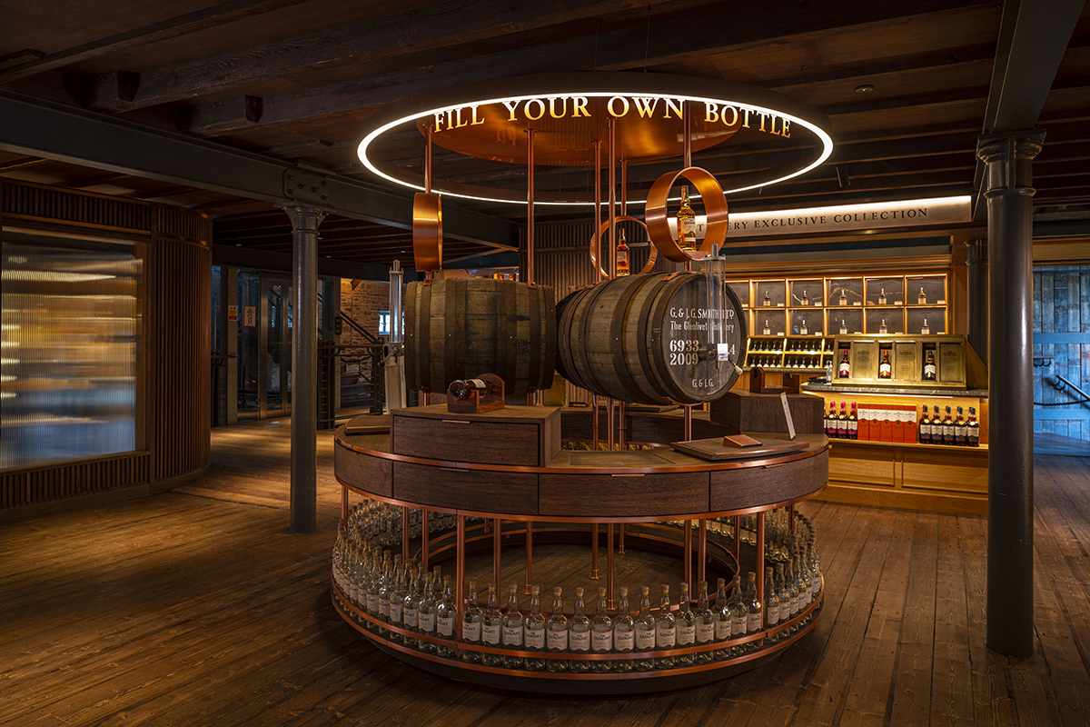 the glenlivet distillery experience centre in speyside by blacksheep