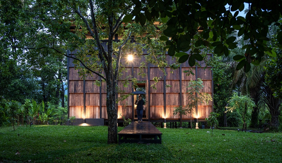 Wood and Mountain–Cabin of human by Sher Maker