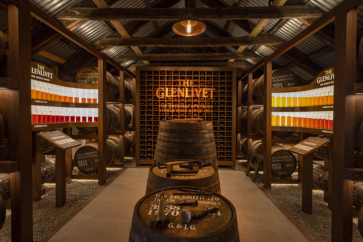 the glenlivet distillery experience centre in speyside by blacksheep