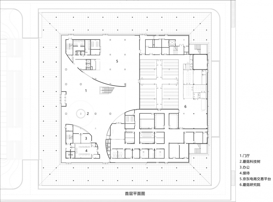 zoucheng mushroom gallery china by tong yuan design group co ltd