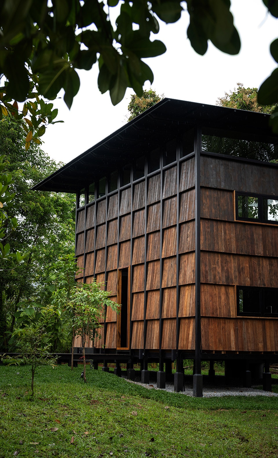 Wood and Mountain–Cabin of human by Sher Maker