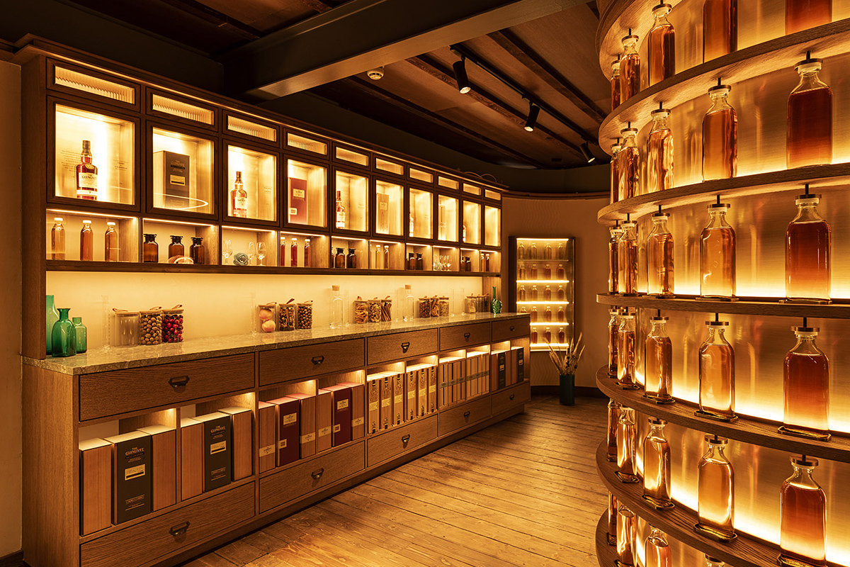 the glenlivet distillery experience centre in speyside by blacksheep