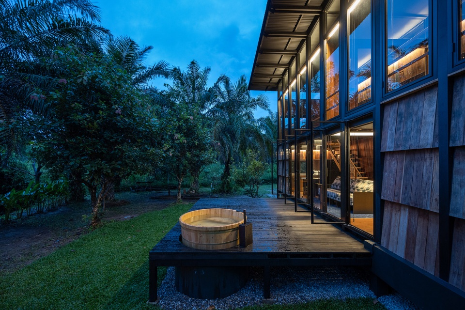 Wood and Mountain–Cabin of human by Sher Maker