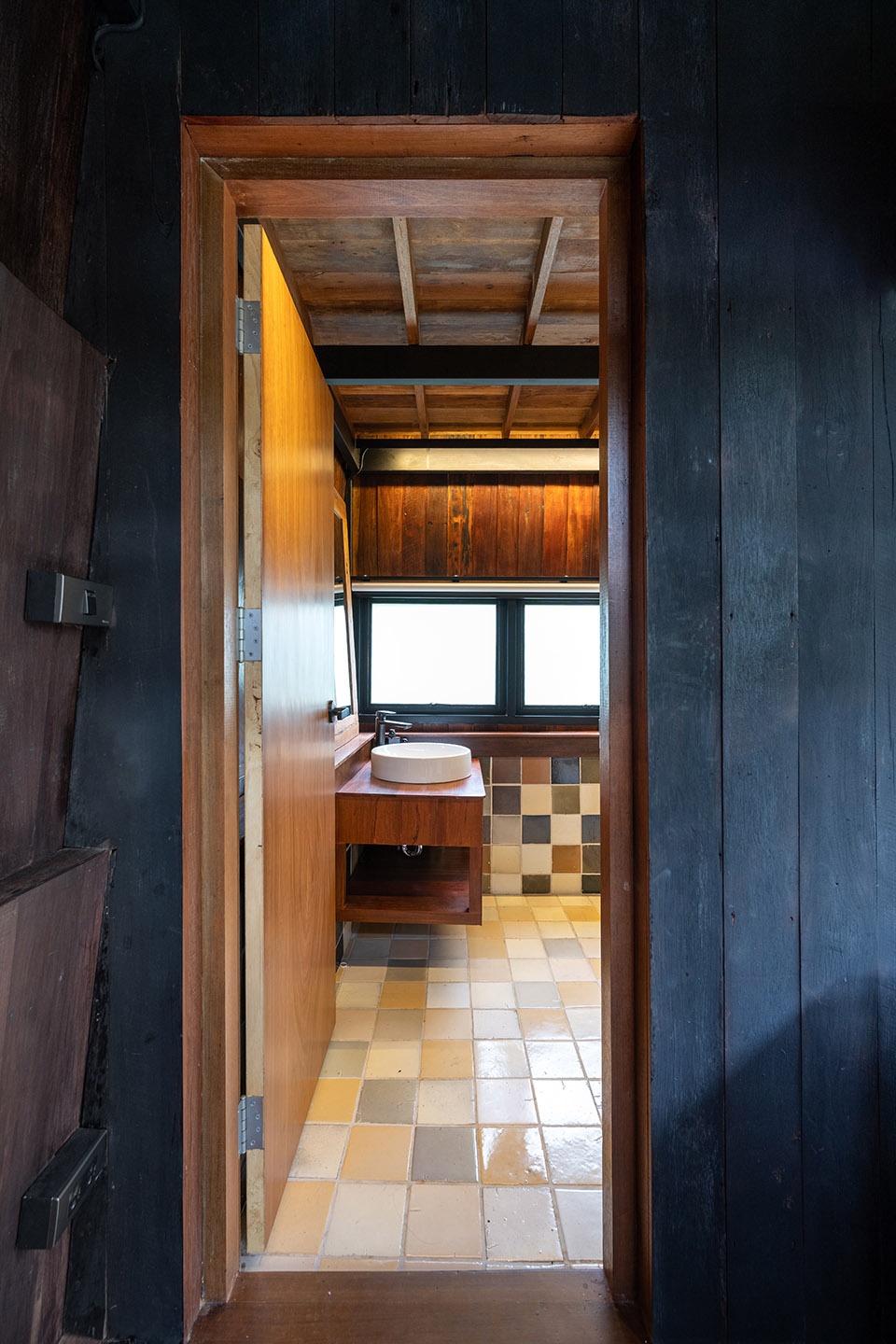 Wood and Mountain–Cabin of human by Sher Maker