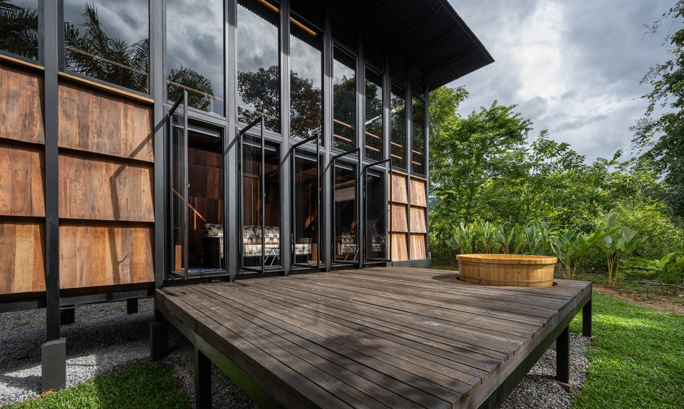 Wood and Mountain–Cabin of human by Sher Maker