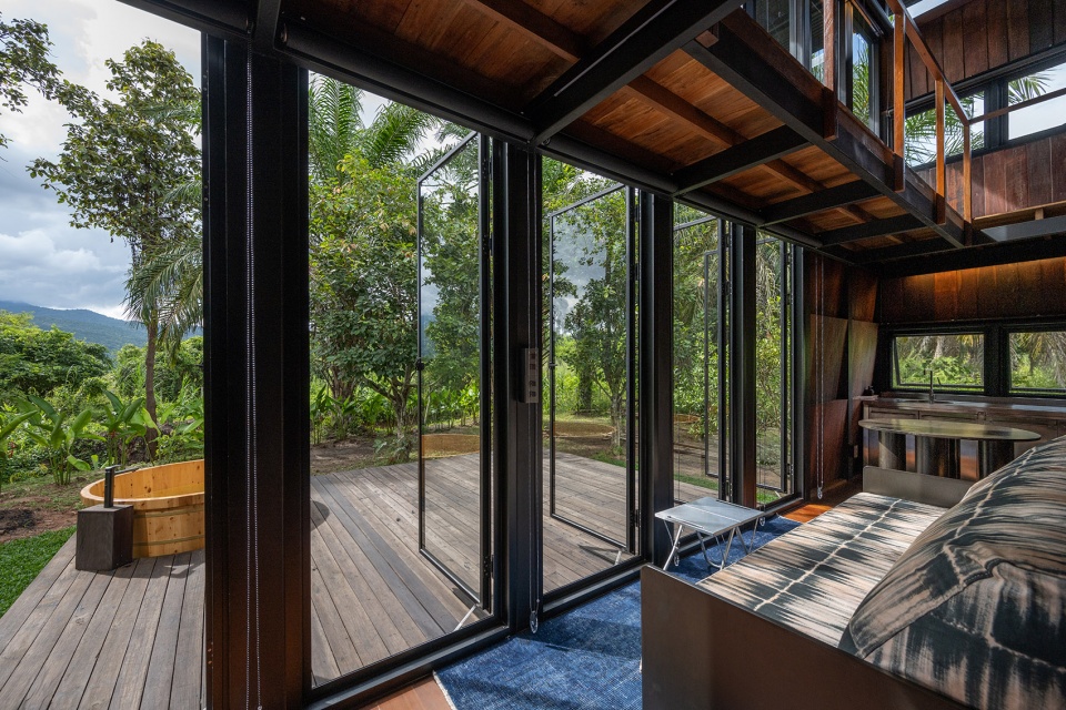 Wood and Mountain–Cabin of human by Sher Maker