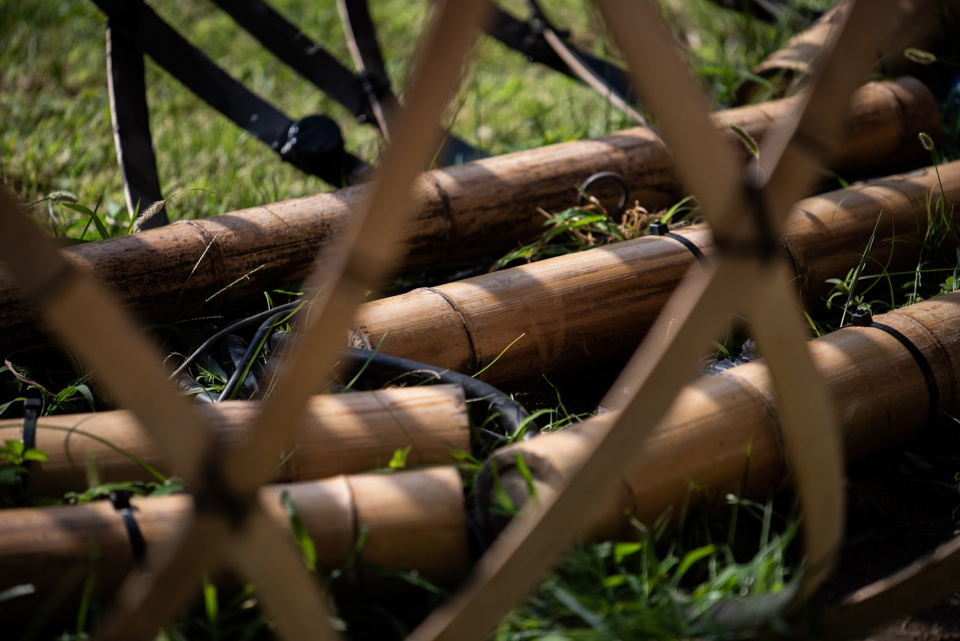 bamboo ring by oppo x kengo kuma