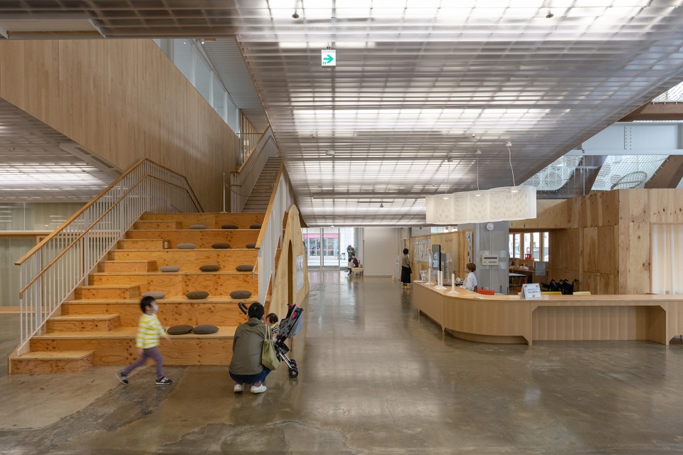 kitakami children health support complex by unemori architects