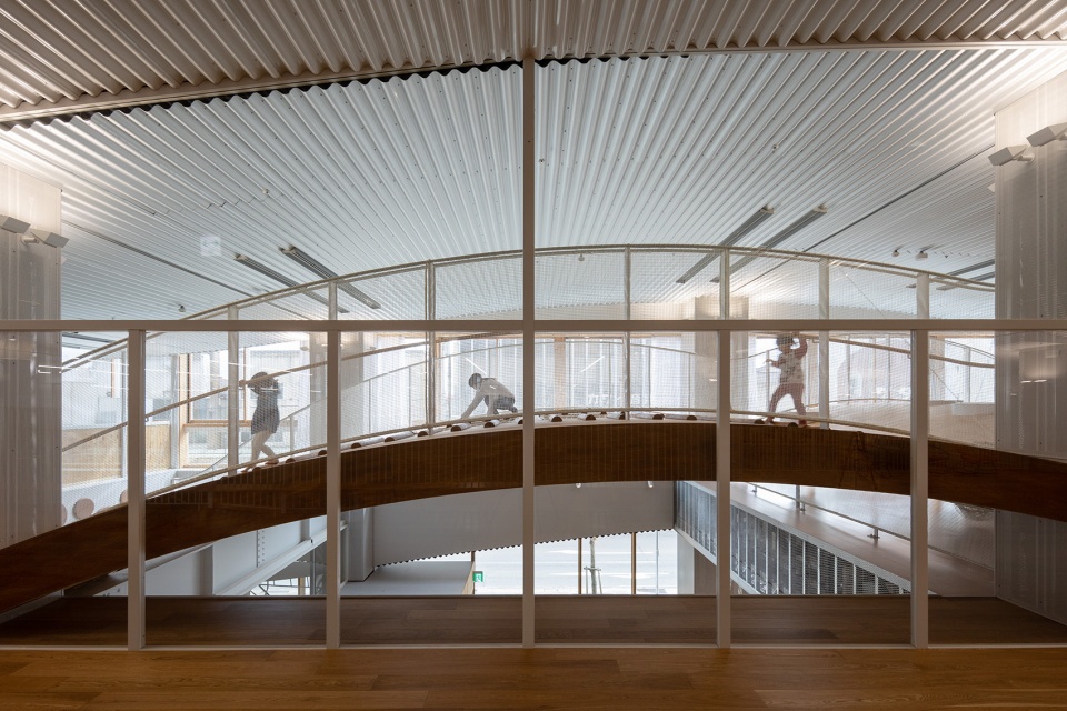 kitakami children health support complex by unemori architects