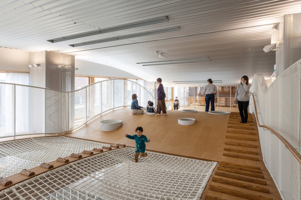 kitakami children health support complex by unemori architects