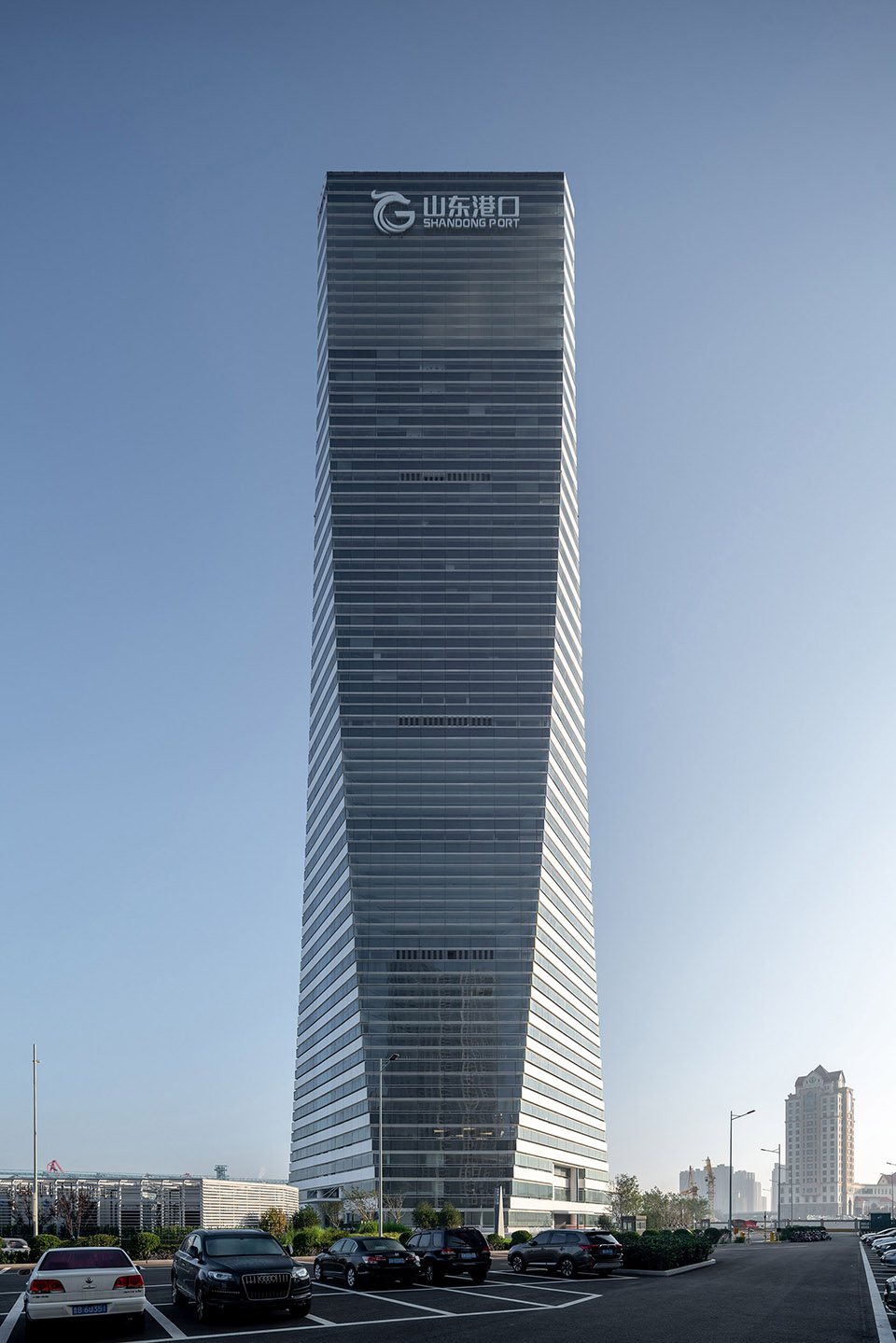 shandong port tower qingdao by gmp