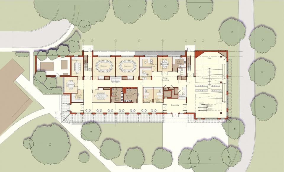 kenneth k t yen humanities building by vma
