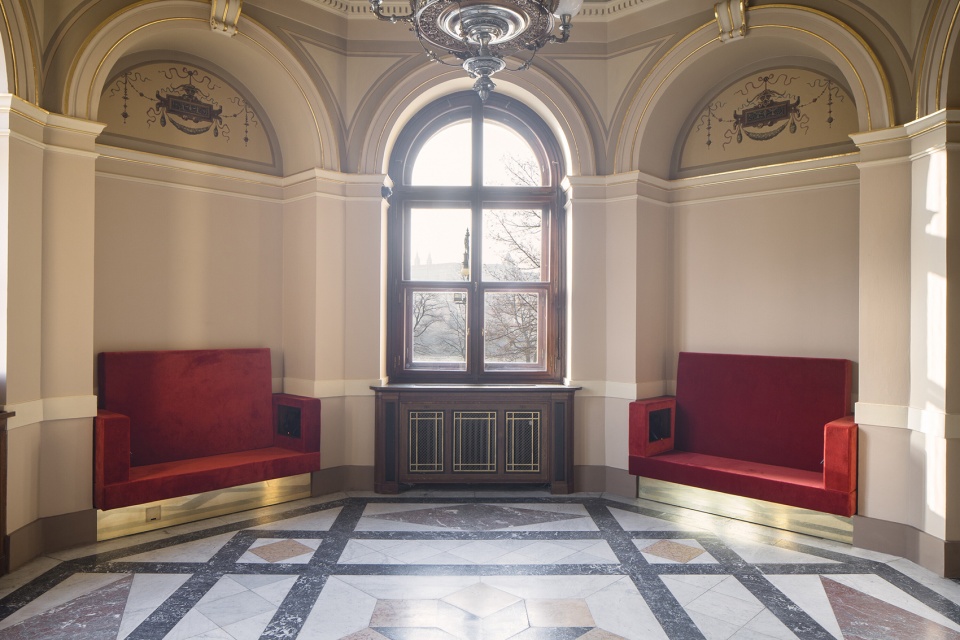 rudolfinum entrance interiors by lenka mikova architekti