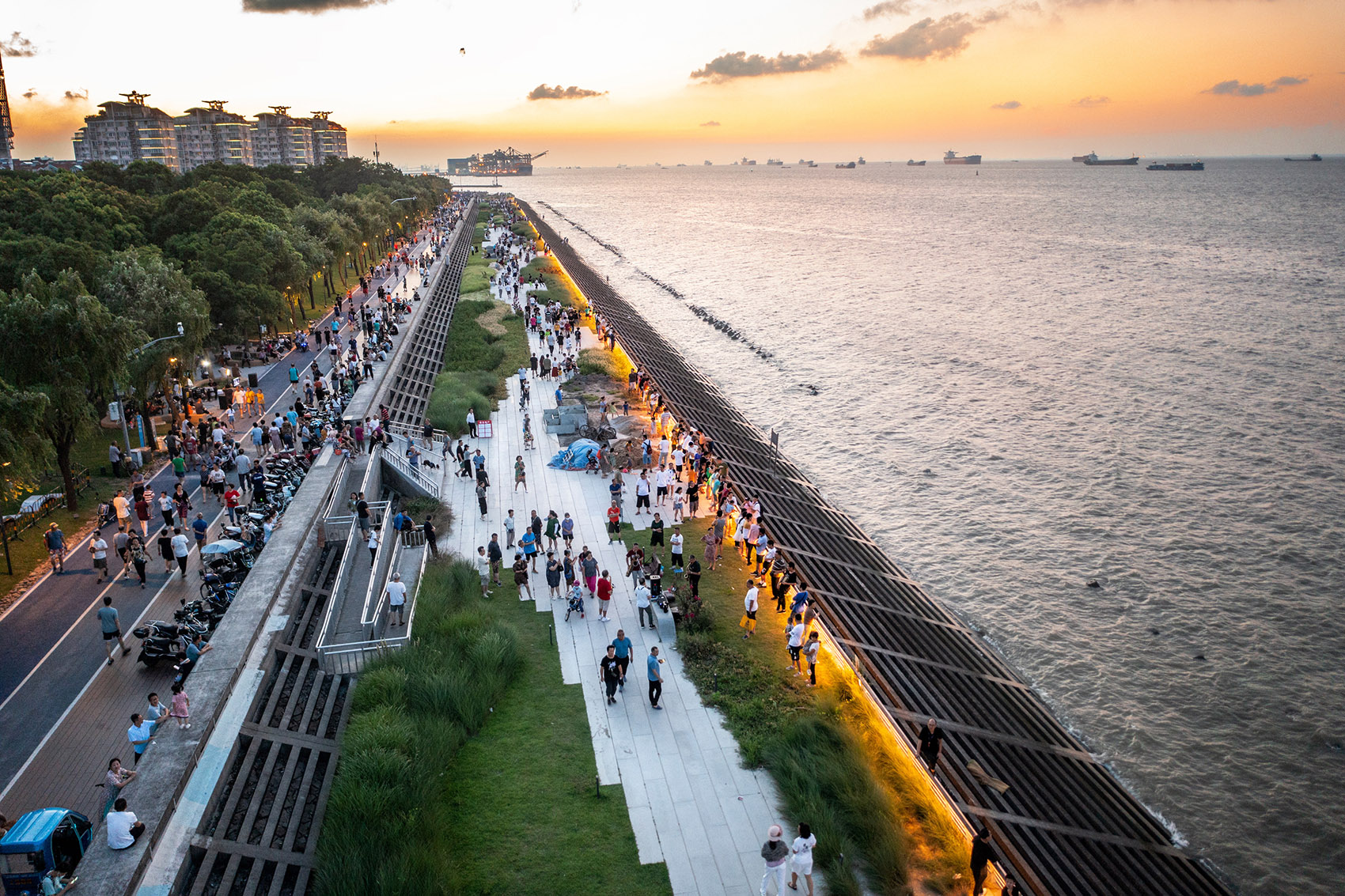 Ecological and Civic Transformation of the Waterfront of Baoshan Binjiang Phase I by Daguan Landscape Design