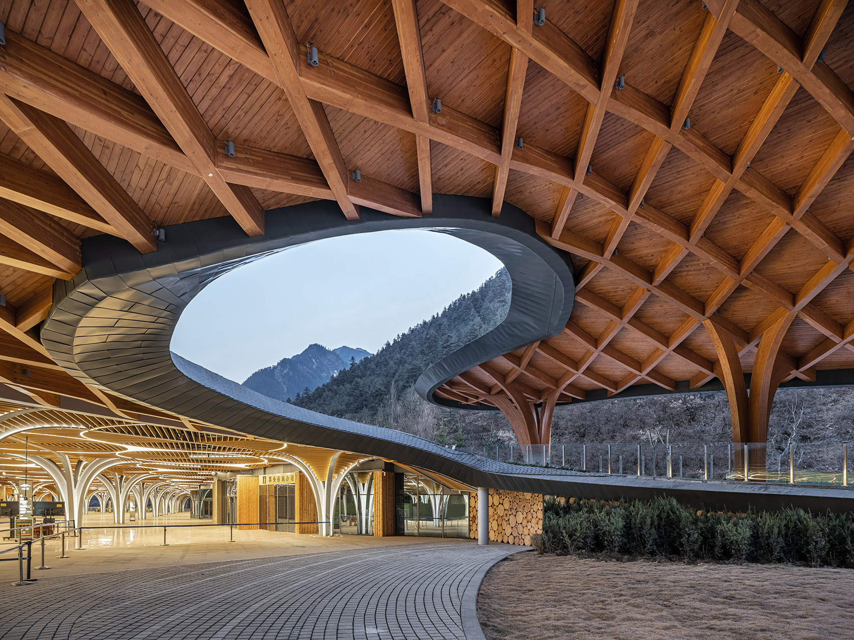 gooood archive curved roof