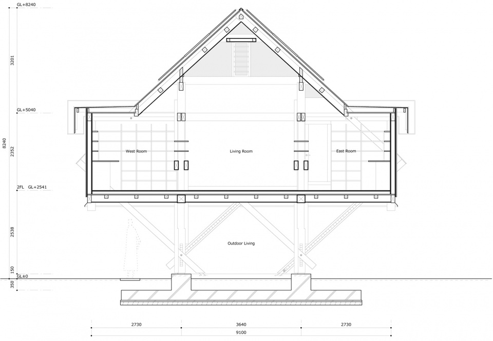 stilt house by ft architects