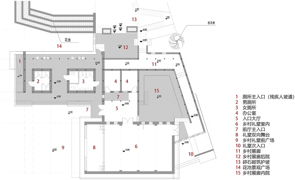 Design of Rural Auditorium and Bronze Statue Memorial Square in Former Residence of Pei kang Chang ADAP