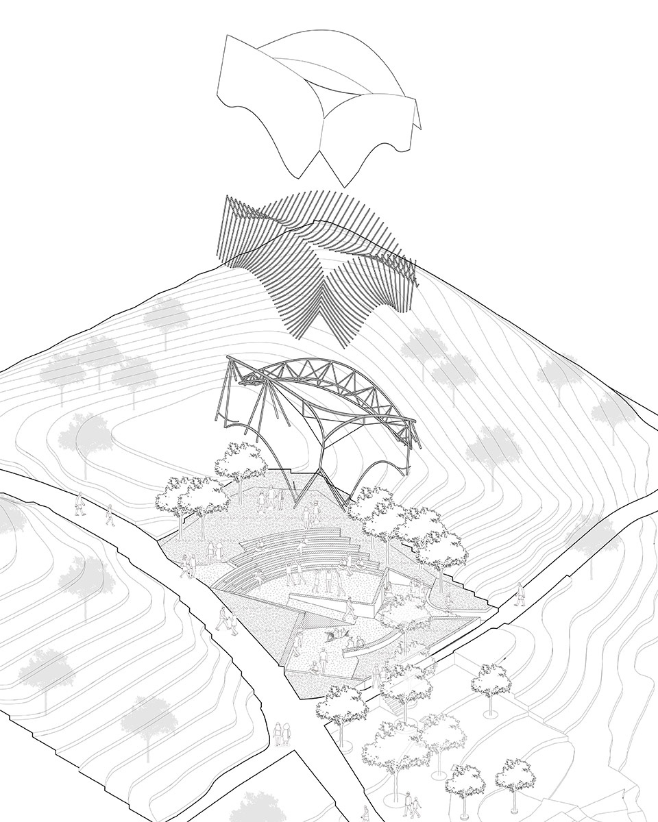 pavilion of wind china by caup