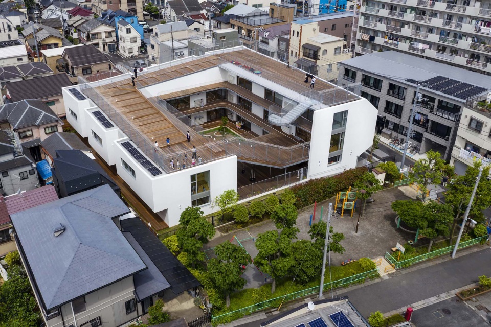 higashitateishi nursery school by aisaka architects atelier