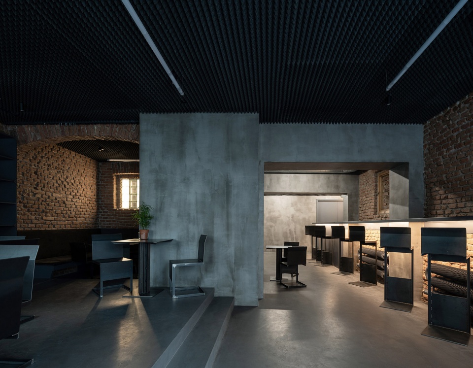 Bar Studio Krymska in Prague by PAPUNDEKL ARCHITECTS