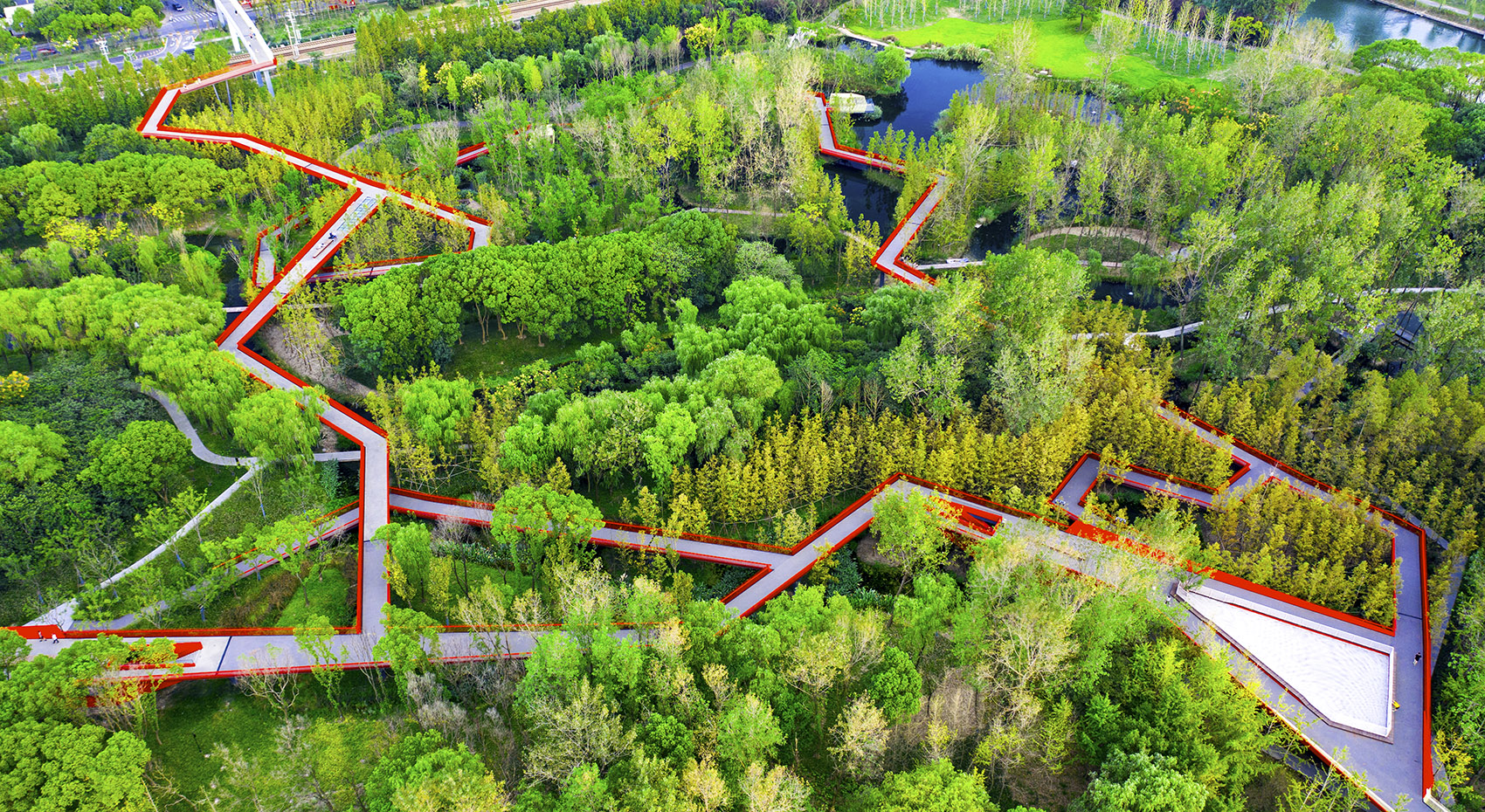 Jiaxing Nanhu Park China by Turenscape