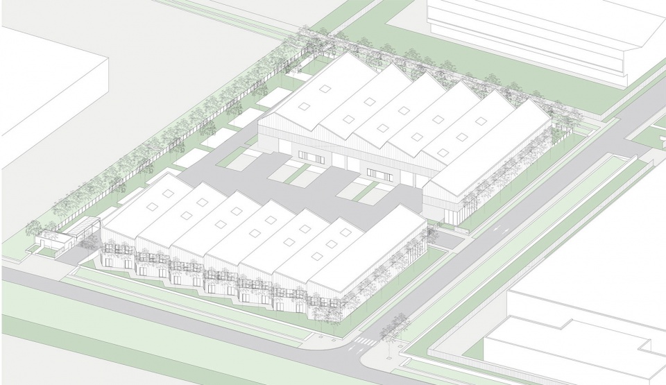 Urban Valley activity building and offices by Ateliers o s architectes