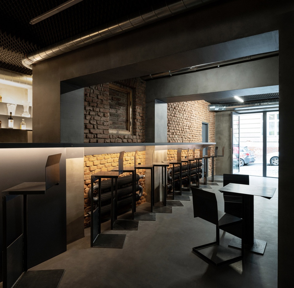 Bar Studio Krymska in Prague by PAPUNDEKL ARCHITECTS