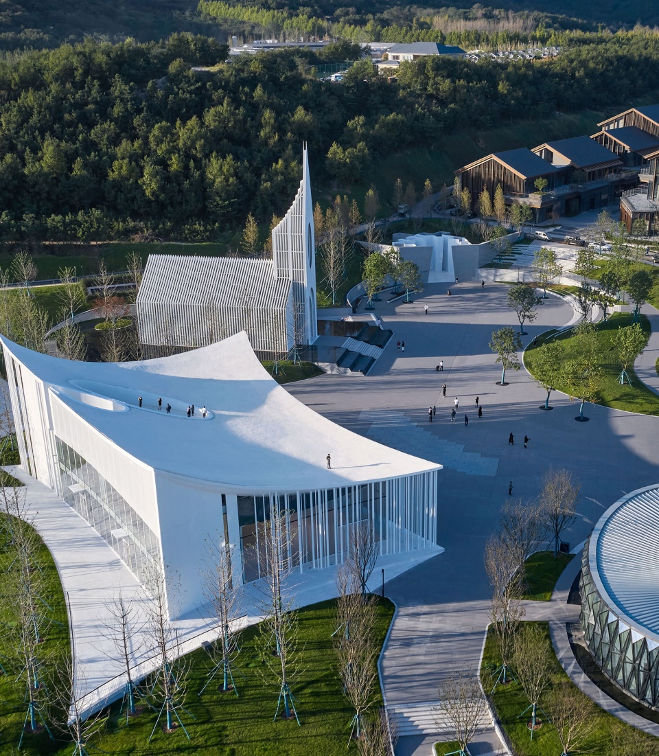 cang ma mountain flying carpet qingdao atour town parent kid centre china by gn architects