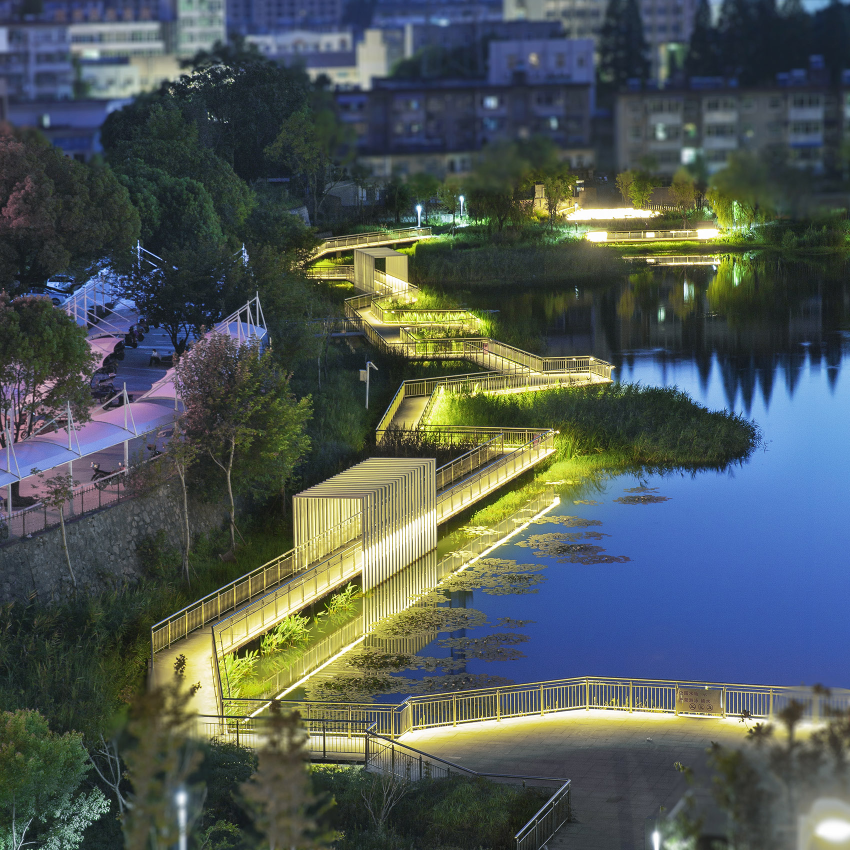 Chizhou City Moat Heritage Park Chizhou Anhui by UP S