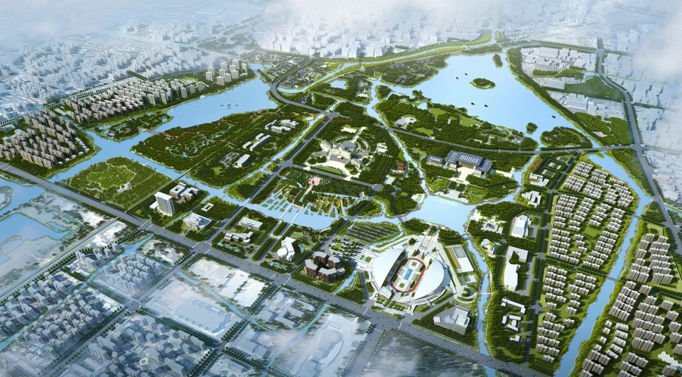 Jiaxing Nanhu Park China by Turenscape