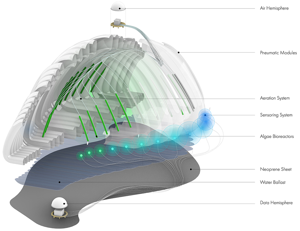 air bubble air purifying eco machine by ecologicstudio