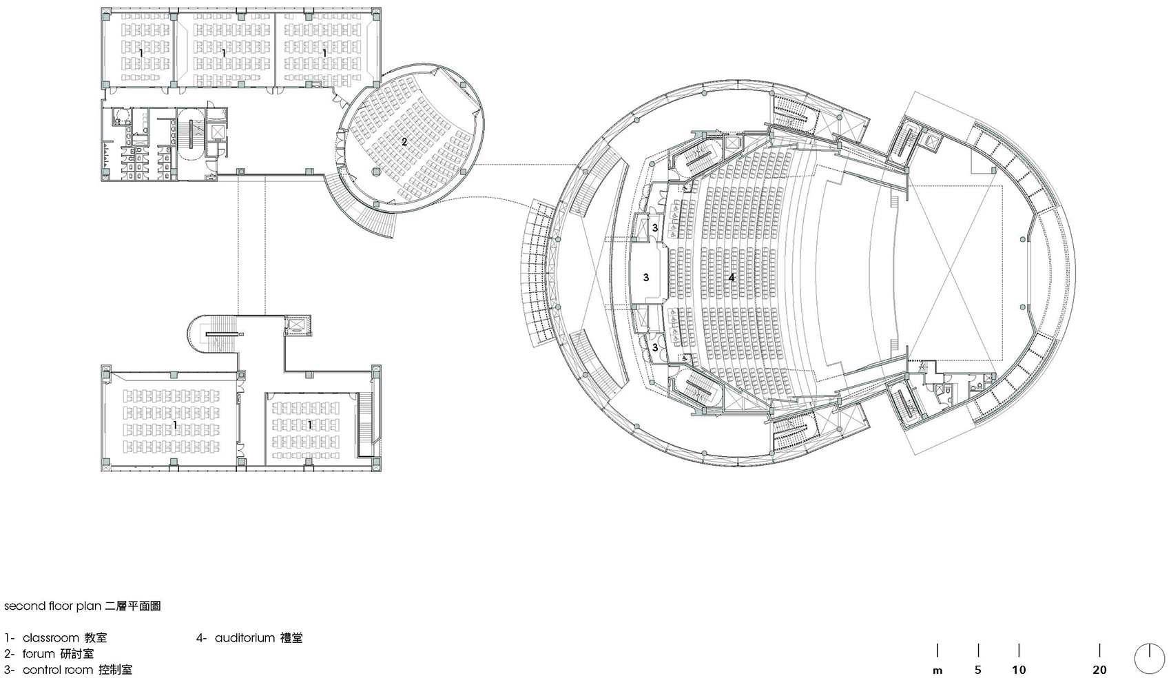multi functional auditorium national central university by jjp architects and planners