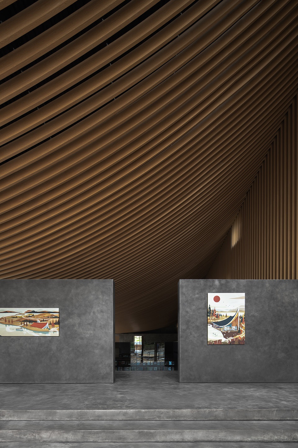 chengdu xinglong lake citic bookstore china by muda architects